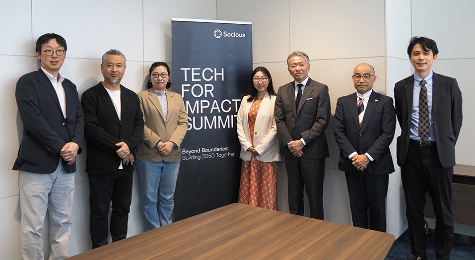 写真左から、西松氏、北村氏、Mana氏、品川氏、井上氏、大和田、渡部氏