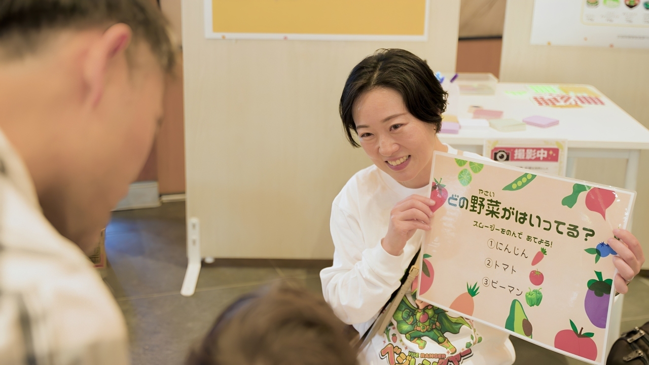 親子そろってクイズに参加