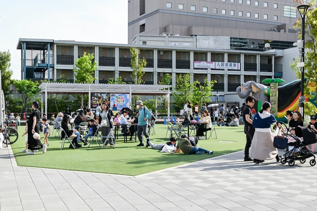 えきまえテラスの様子