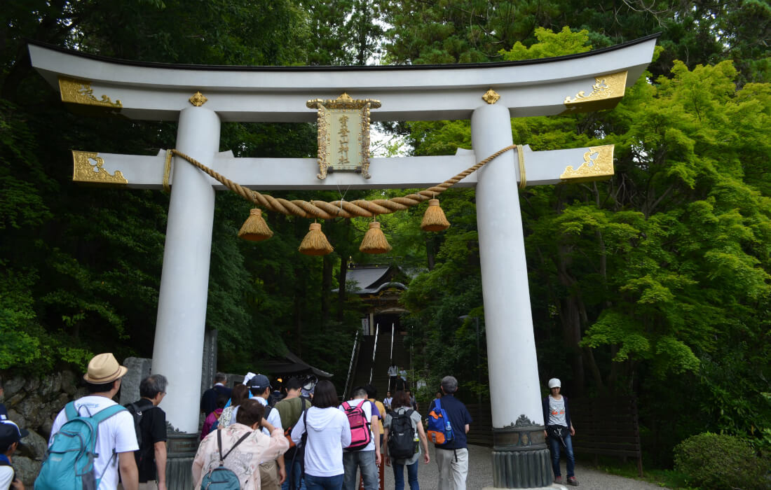 宝登山神社で、環境活動終了のご報告をしました