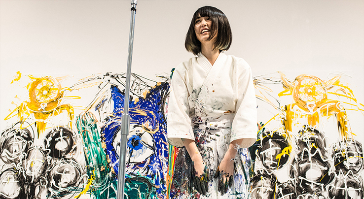 紀尾井カンファレンスで「銅版画家 小松美羽さんの大型個展」が