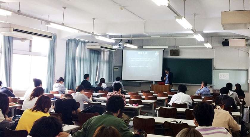 横浜商科大学で「医歯薬学会の仕事」の講義を行いました